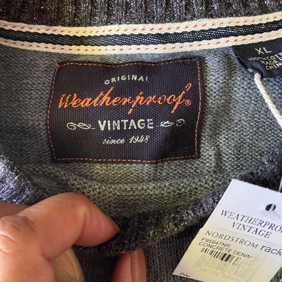 Nordstrom Weatherprooft Mens Sweater XL NWT - Picture 3 of 5
